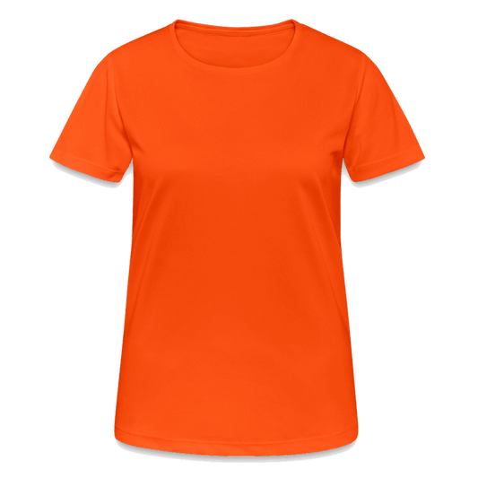 Frauen T-Shirt atmungsaktiv - Neonorange