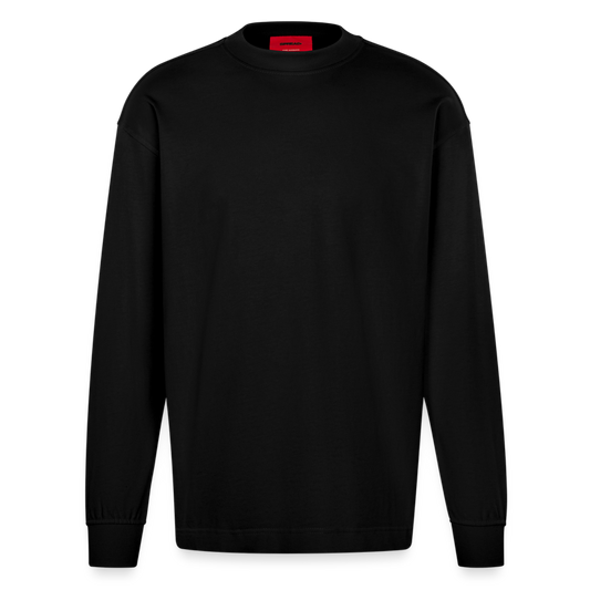 Heavyweight Oversized Organic Langarmshirt Made in EU - SOLID BLACK