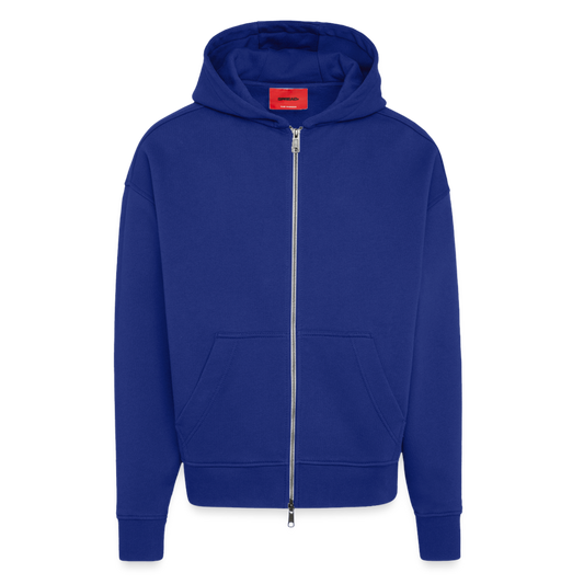 Heavyweight Oversized Organic Kapuzenjacke Made in EU - Iconic Blue