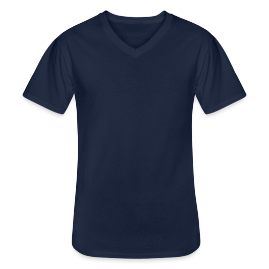 Klassisches Männer-T-Shirt mit V-Ausschnitt - Navy