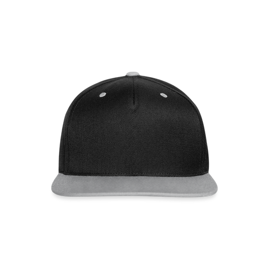 Kontrast Snapback Cap - Schwarz/Grau