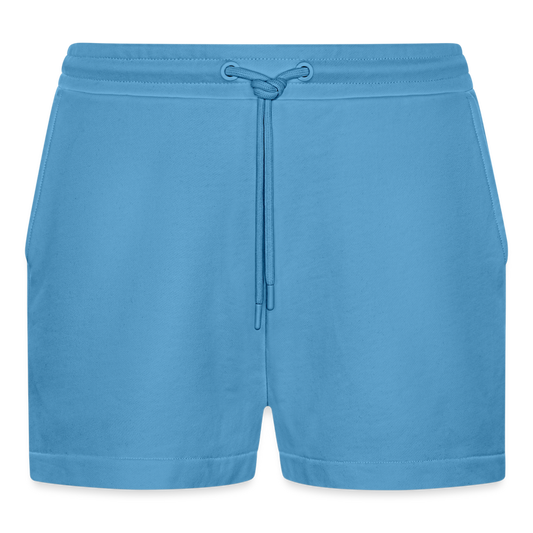 Organic Relaxed Cropped Shorts Made in EU -  Sol Blue