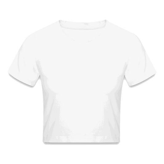 Cropped T-Shirt - Weiß