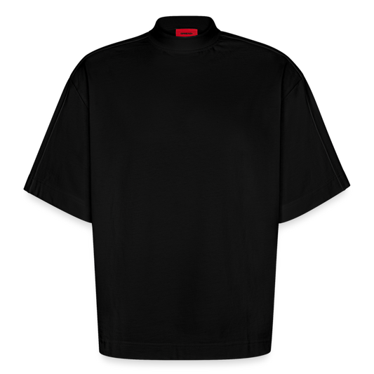 Heavyweight Oversized Organic Boxy T-Shirt Made in EU - SOLID BLACK