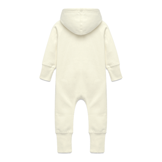 Baby Bio Sweat Overall mit Kapuze - Vanille-Milchshake