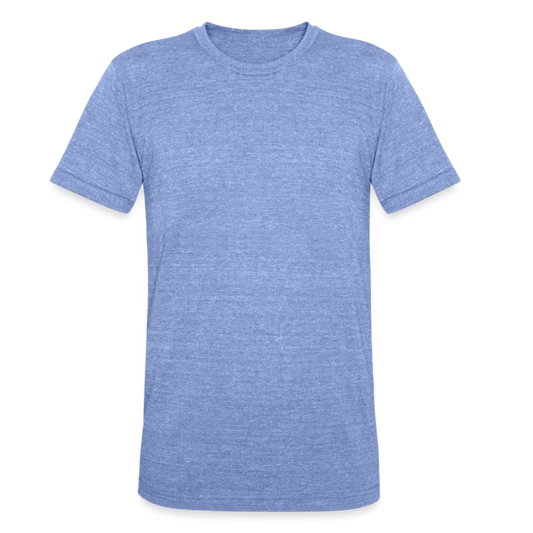 Unisex Tri-Blend T-Shirt von Bella + Canvas - Blau meliert