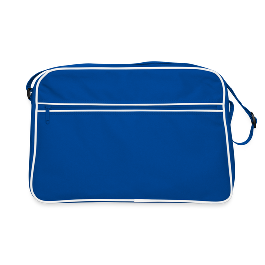 Retro Tasche - Blau/Weiß